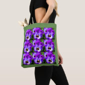 Sac fourre-tout Purple Pansy (De près)