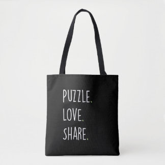 Sac fourre-tout Puzzle. Amour. Partage.
