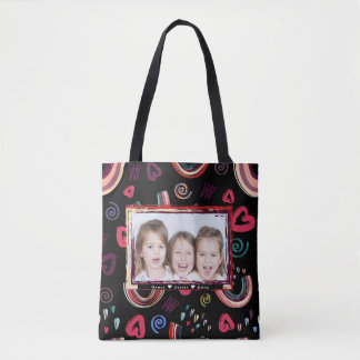 Sac fourre-tout Rainbow coloré avec style tendance