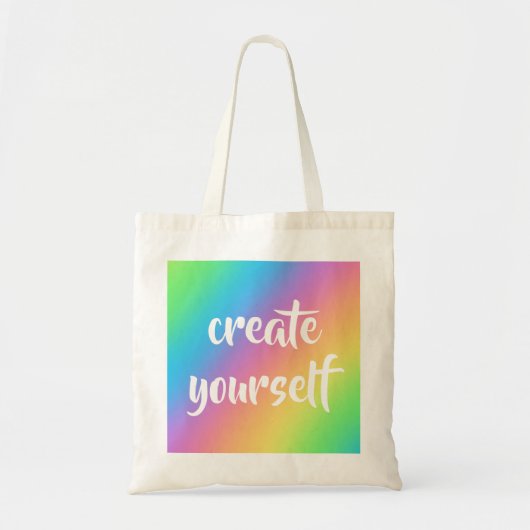 Sac fourre-tout Rainbow "Create Yourself" (Devant)