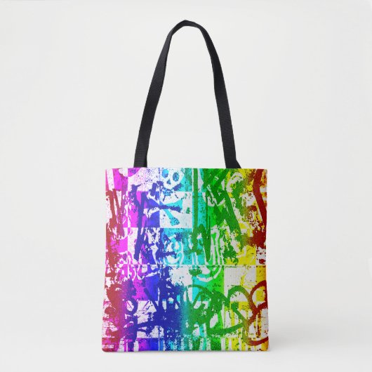 Sac fourre-tout Rainbow Graffiti (Devant)