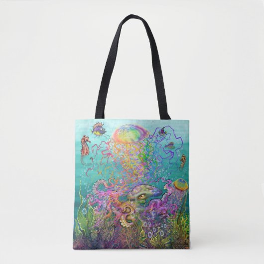Sac fourre-tout Rainbow Jellyfish (Devant)