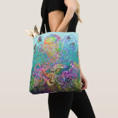 Sac fourre-tout Rainbow Jellyfish (De près)
