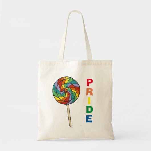 Sac fourre-tout Rainbow Lollipop Pride (Devant)