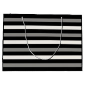 Sac fourre-tout rayé blanc et noir (Dos)