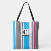 Sac fourre-tout rayé monogrammé (Dos)
