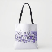Sac fourre-tout Ready for the Robots (Devant)