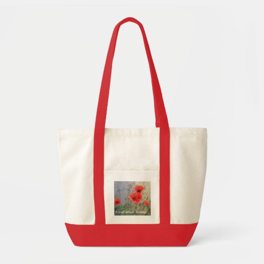 Sac fourre-tout Red Field Corn Poppies (Devant)