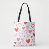 Sac fourre-tout Red Heart Doodle (Devant)