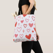 Sac fourre-tout Red Heart Doodle (De près)