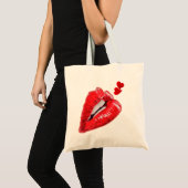 Sac fourre-tout Red Lips (Devant (produit))
