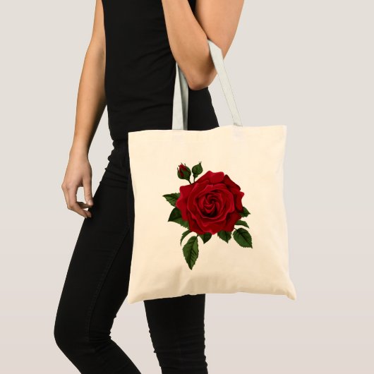 Sac fourre-tout Red Rose (Devant (produit))