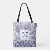 Sac fourre-tout remous bleu et pourpre de | à (Dos)