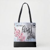 Sac fourre-tout « Rencontre-moi à Paris » (Devant)