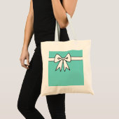 Sac fourre-tout rétro Bow Aqua (Devant (produit))