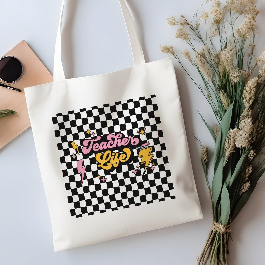 Sac fourre-tout rétro de la vie de l'enseignant