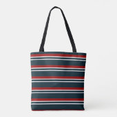 Sac fourre-tout Retro Red Stripes (Dos)