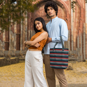 Sac fourre-tout Retro Red Stripes