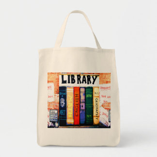 Sac fourre-tout réutilisable à bibliothèque