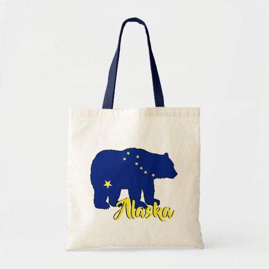 Sac fourre-tout réutilisable du drapeau de l'Alask (Devant)