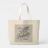 Sac fourre-tout Réutilisable Éco-Chic - "Pas Plast (Dos)