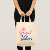 Sac fourre-tout réutilisable Good Vibes Only (Devant (produit))