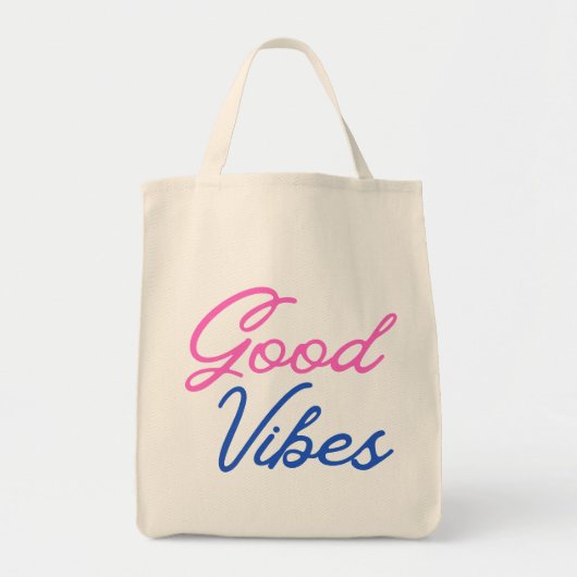 Sac fourre-tout réutilisable Good Vibes Only (Devant)