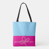 Sac fourre-tout rose à arc (Dos)