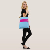 Sac fourre-tout rose à arc (Sur le modèle)