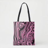 Sac fourre-tout rose avec Motif Waves - Choisir la (Devant)