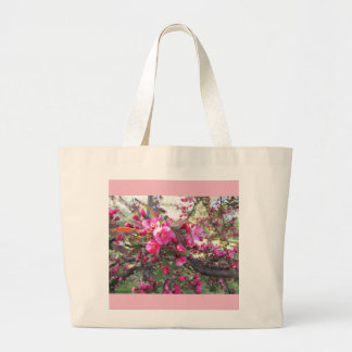 Sac fourre-tout rose de floraison
