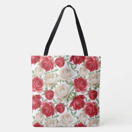 Sac fourre-tout Rose floral (Devant)