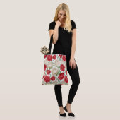 Sac fourre-tout Rose floral (Sur le modèle)