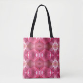 Sac fourre-tout rose Lotus Abstrait (Devant)