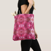 Sac fourre-tout rose Lotus Abstrait (De près)
