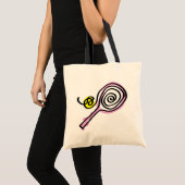 Sac fourre-tout rose mignon à raquette de tennis (Devant (produit))