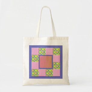 Sac fourre-tout : Rose : Primroses, Pois, En vichy