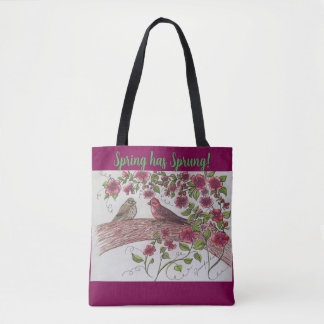Sac fourre-tout rose Rosie Finches