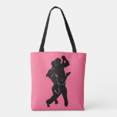 Sac fourre-tout rose Tango Couple - Vos Couleurs (Dos)