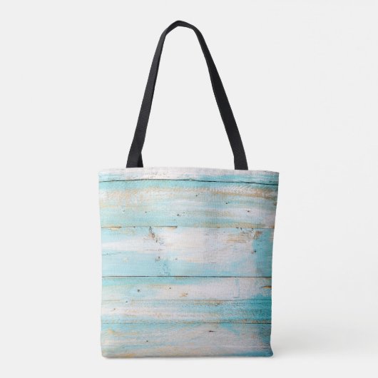 Sac fourre-tout rose turquoise en bois à bascules (Dos)
