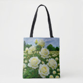 Sac fourre-tout Roses Blanches (Devant)