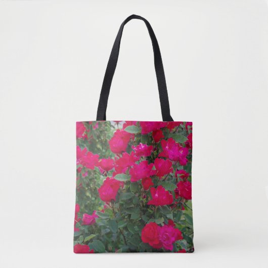Sac fourre-tout "Roses rouges (2)" partout (Devant)