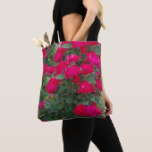 Sac fourre-tout "Roses rouges (2)" partout (De près)