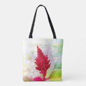 Sac fourre-tout rouge à Celosia (Dos)