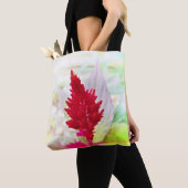 Sac fourre-tout rouge à Celosia (De près)