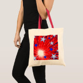 Sac fourre-tout rouge blanc (Devant (produit))
