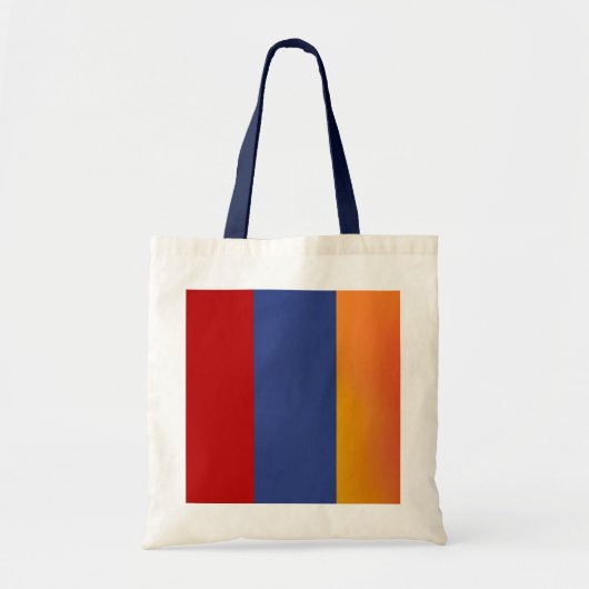 Sac fourre-tout rouge bleu orange (Devant)