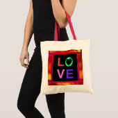 Sac fourre-tout rouge et orange (Devant (produit))