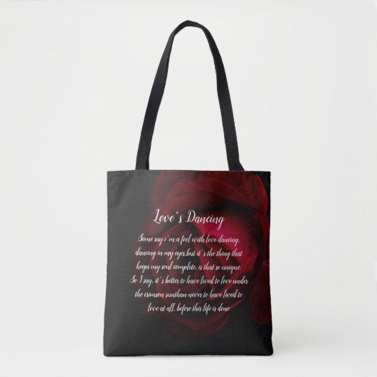Sac fourre-tout rouge noir (Devant)
