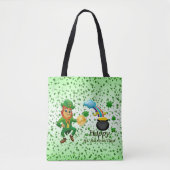Sac fourre-tout Saint Patrick's Day Arc-en-ciel (Devant)